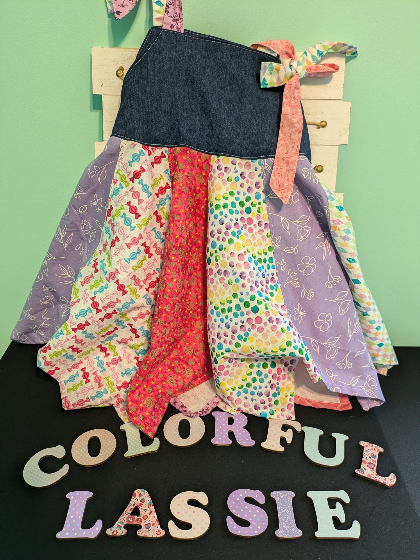 Handkerchief Dress- Pink and Purple