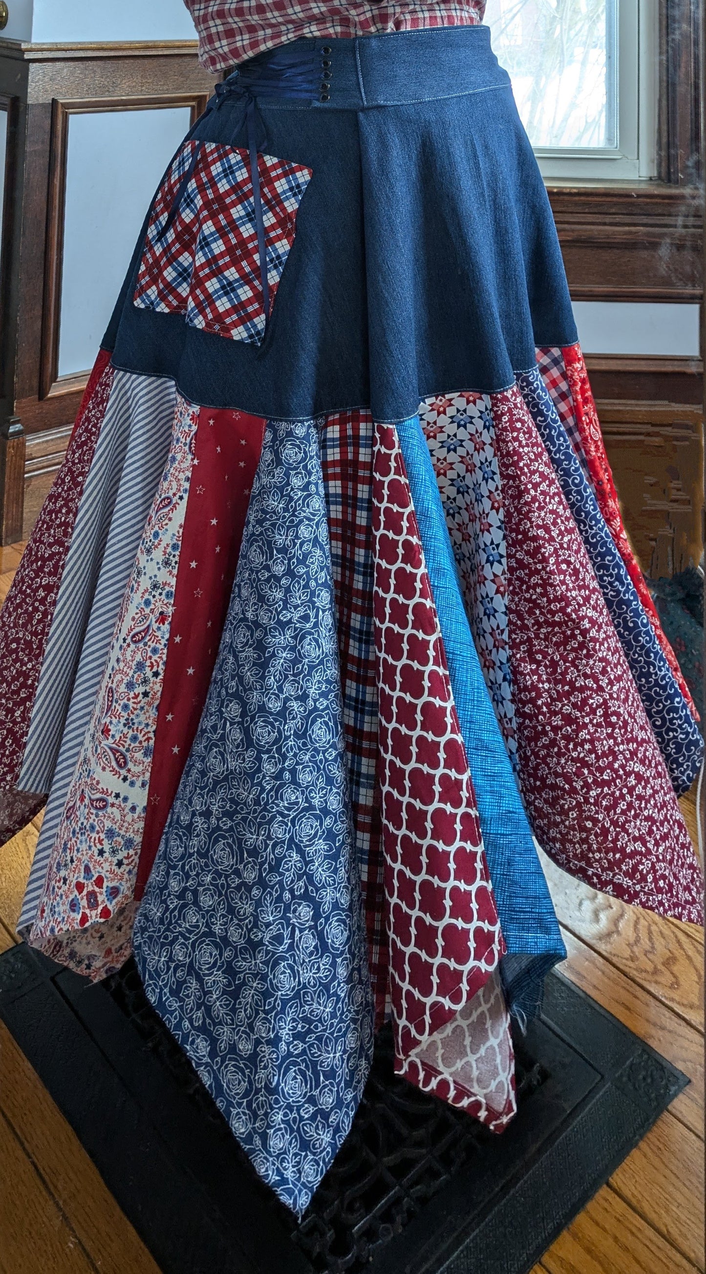 Adjustable Waistband Women's Skirt