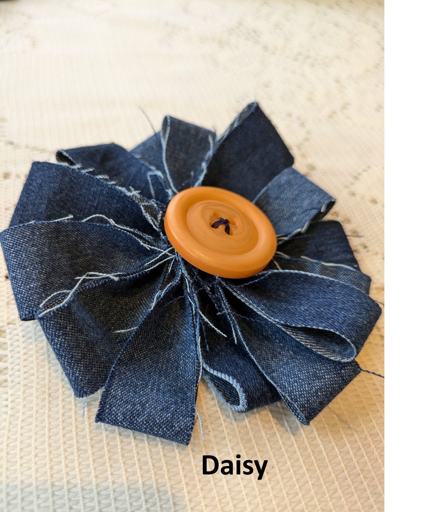 Denim Flowers for hair