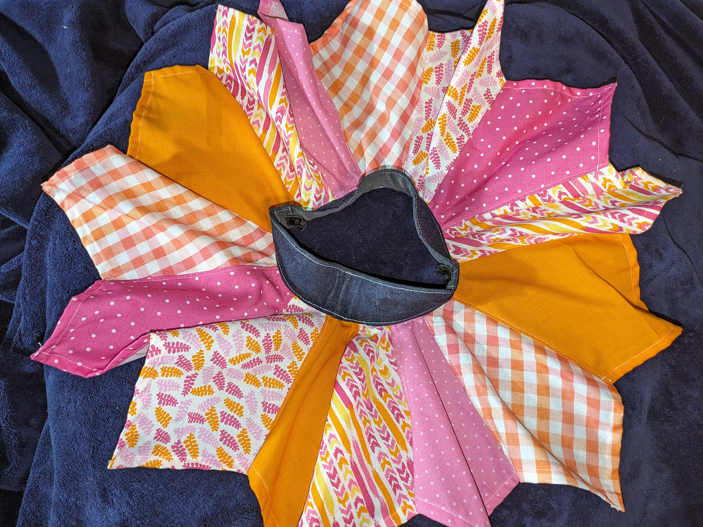 Handkerchief Skirt Pink and Orange