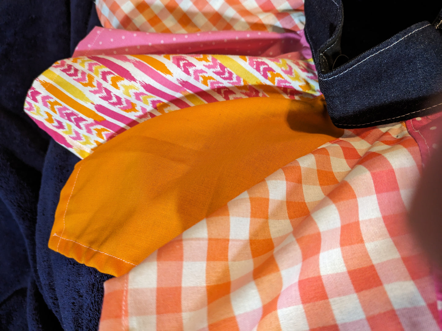 Handkerchief Skirt Pink and Orange