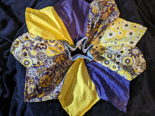 Handkerchief Skirt Purple and Yellow