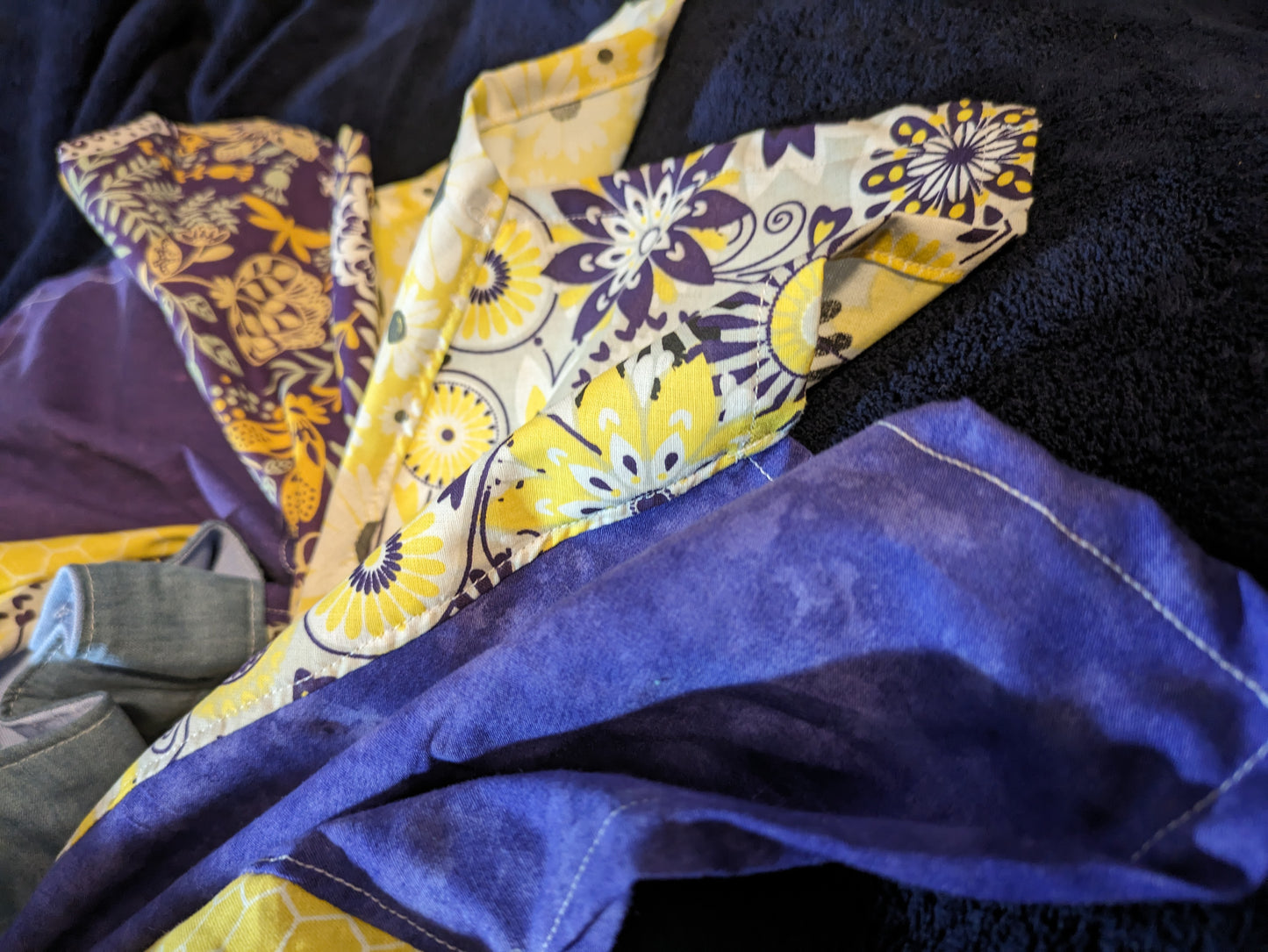 Handkerchief Skirt Purple and Yellow