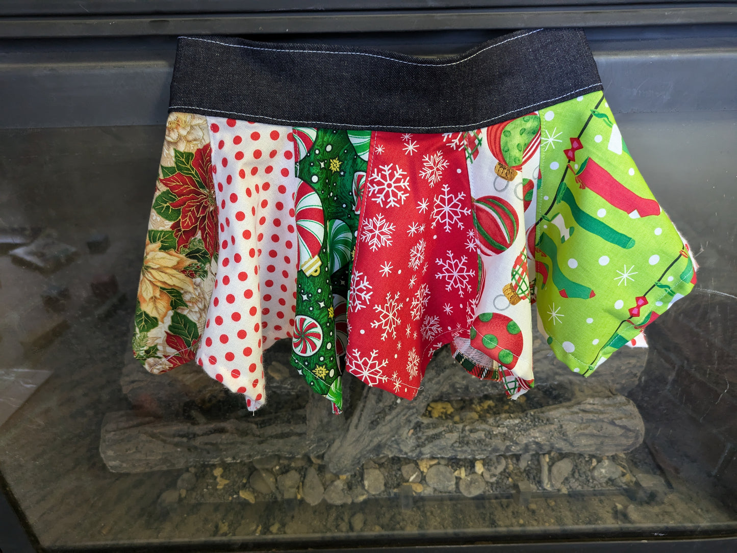 Christmas handkerchief skirt