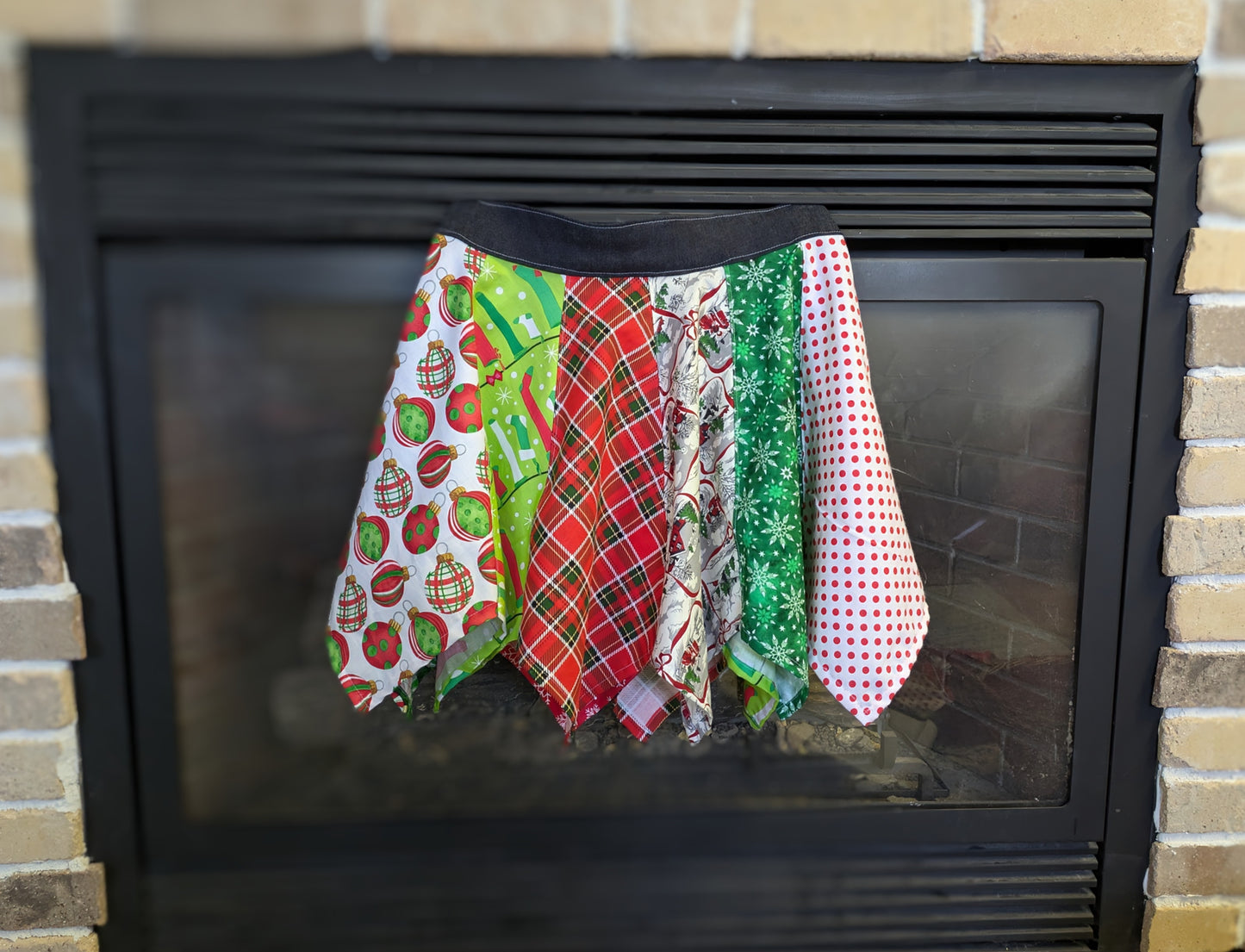 Christmas handkerchief skirt