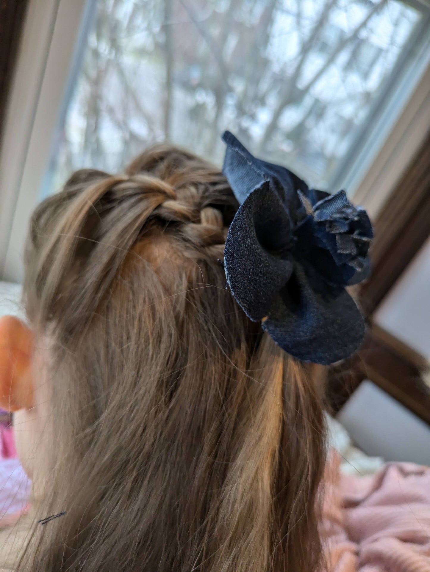 Denim Flowers for hair